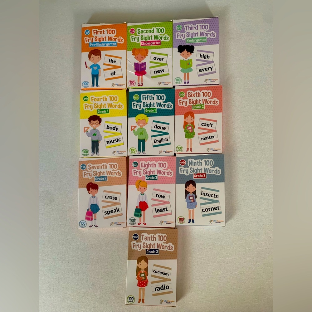 Fry First 1000 Sight Words Flashcards